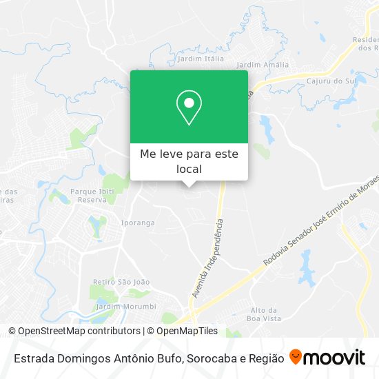 Estrada Domingos Antônio Bufo mapa