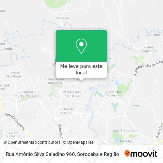 Rua Antônio Silva Saladino 960 mapa