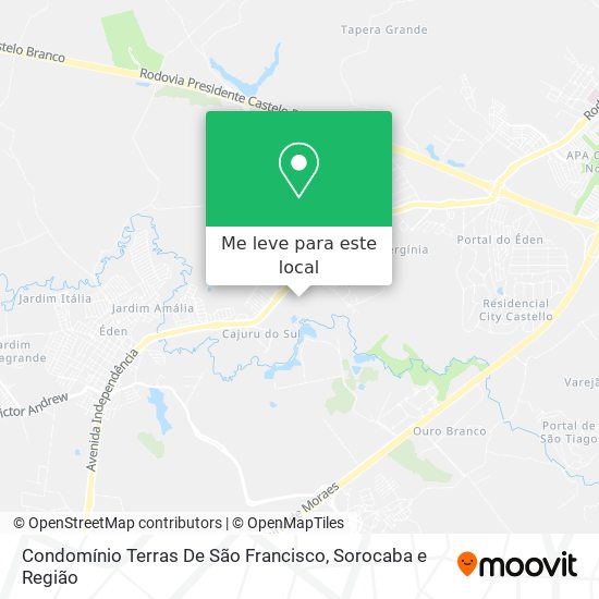 Condomínio Terras De São Francisco mapa