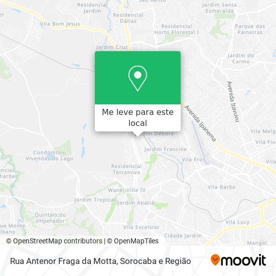 Rua Antenor Fraga da Motta mapa