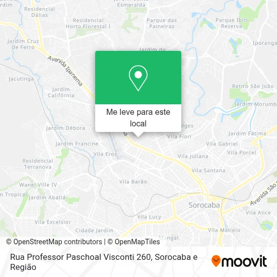 Rua Professor Paschoal Visconti 260 mapa