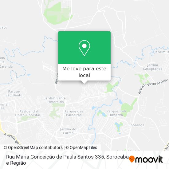 Rua Maria Conceição de Paula Santos 335 mapa