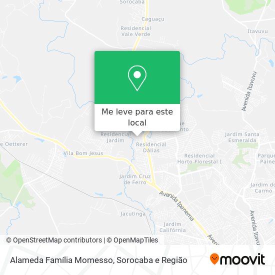 Alameda Família Momesso mapa