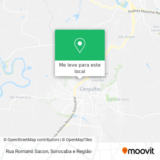 Rua Romanó Sacon mapa