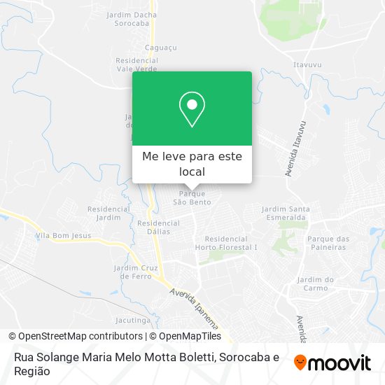 Rua Solange Maria Melo Motta Boletti mapa