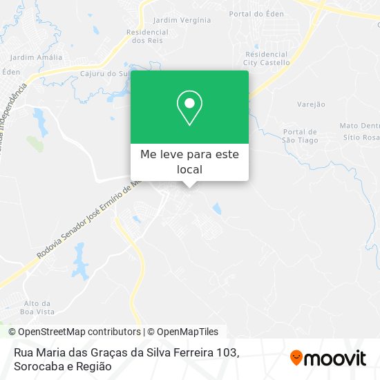 Rua Maria das Graças da Silva Ferreira 103 mapa