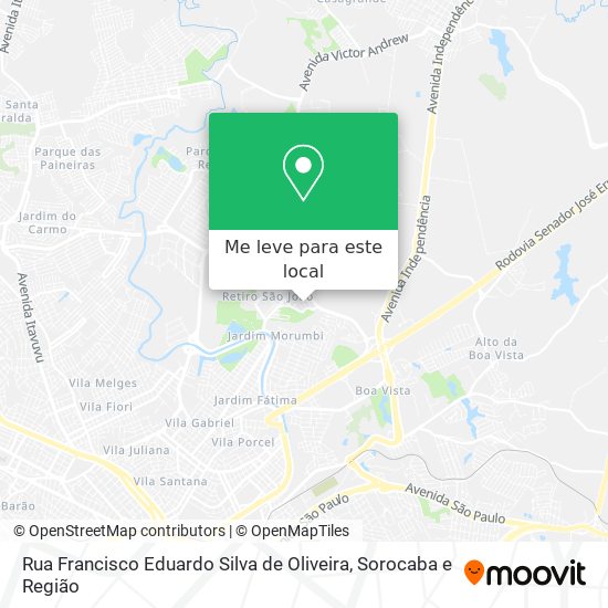 Rua Francisco Eduardo Silva de Oliveira mapa