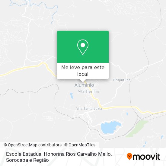 Escola Estadual Honorina Rios Carvalho Mello mapa