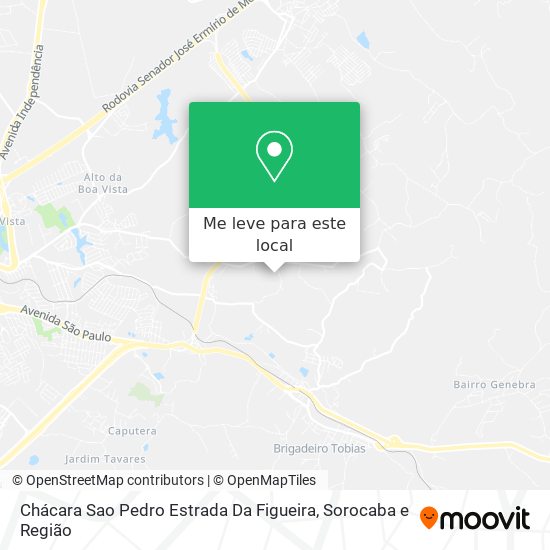 Chácara Sao Pedro Estrada Da Figueira mapa