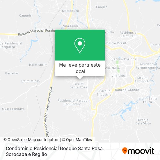 Condominio Residencial Bosque Santa Rosa mapa