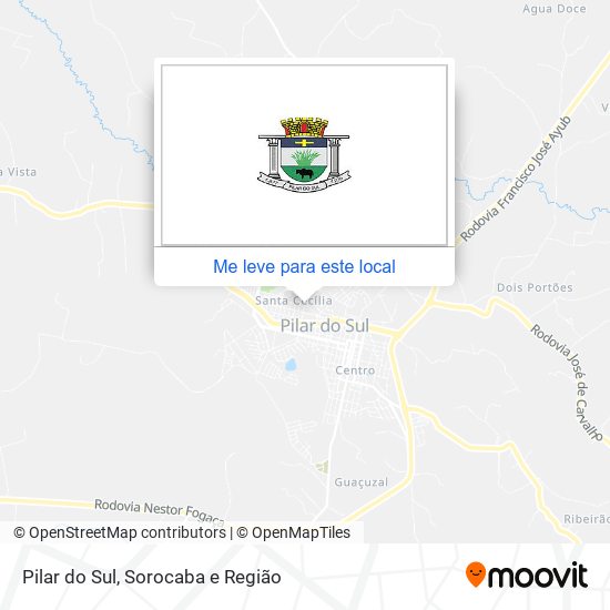 Pilar do Sul mapa