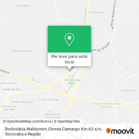 Rodoviária Waldomiro Correa Camargo Km 63 s / n mapa