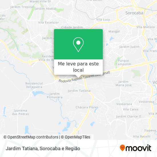 Jardim Tatiana mapa