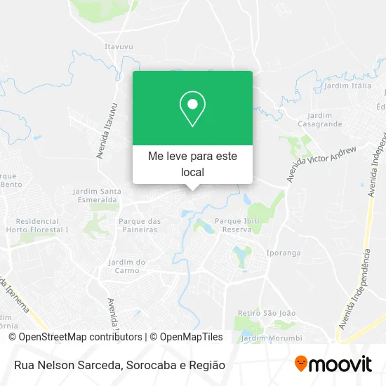 Rua Nelson Sarceda mapa