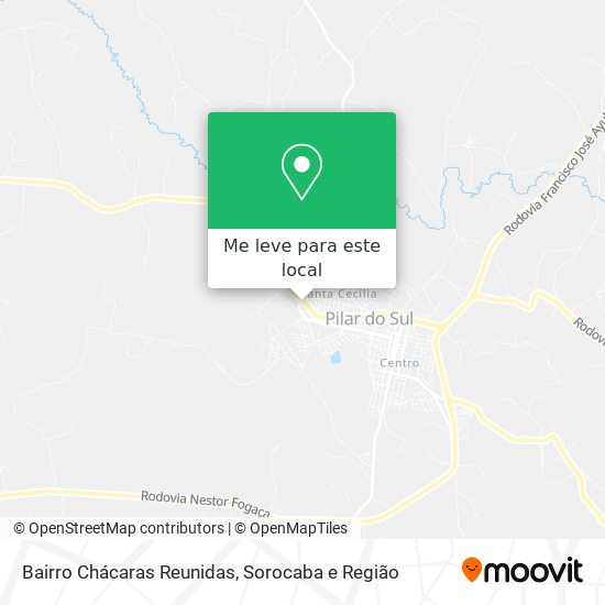 Bairro Chácaras Reunidas mapa