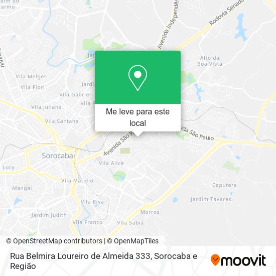 Rua Belmira Loureiro de Almeida 333 mapa