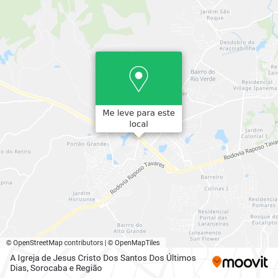 A Igreja de Jesus Cristo Dos Santos Dos Últimos Dias mapa