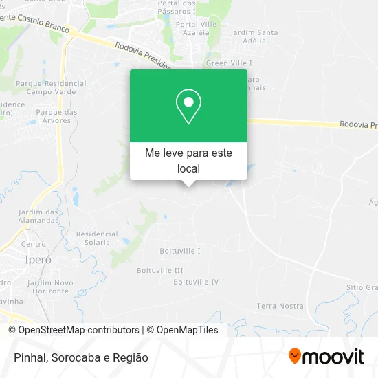 Pinhal mapa