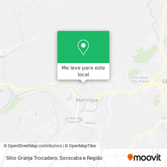 Sítio Granja Trocadero mapa