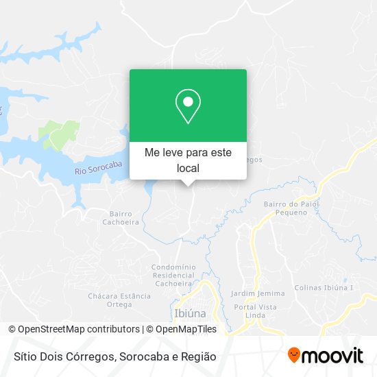 Sítio Dois Córregos mapa