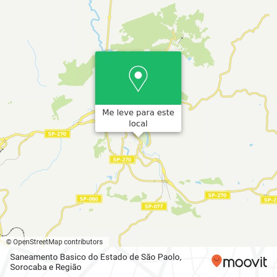 Saneamento Basico do Estado de São Paolo mapa