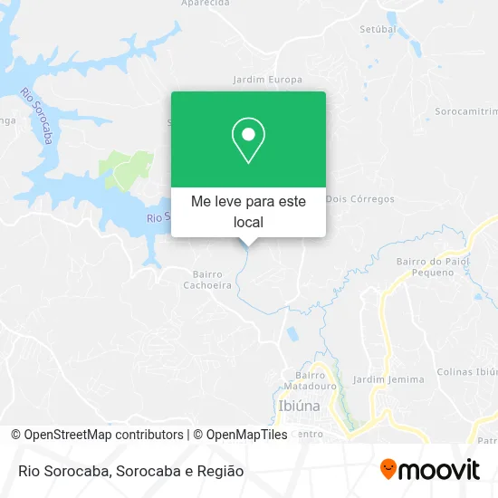 Rio Sorocaba mapa