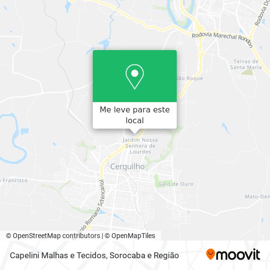 Capelini Malhas e Tecidos mapa
