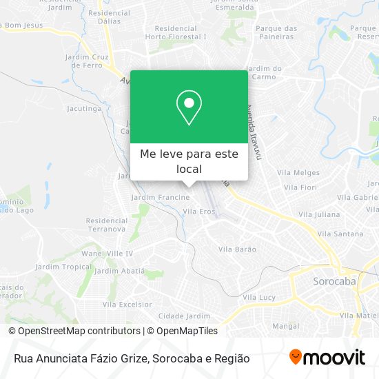 Rua Anunciata Fázio Grize mapa