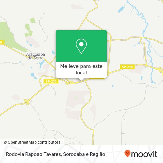 Rodovia Raposo Tavares mapa