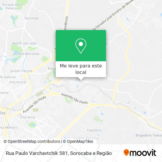 Rua Paulo Varchavtchik 581 mapa