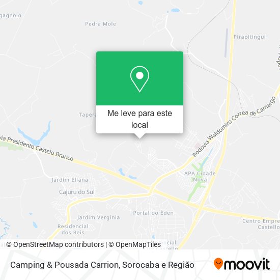 Camping & Pousada Carrion mapa