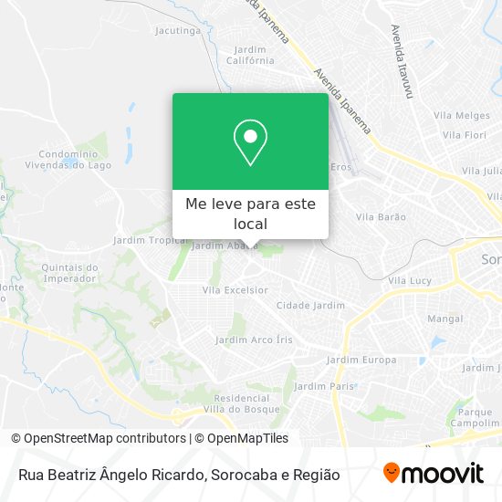 Rua Beatriz Ângelo Ricardo mapa