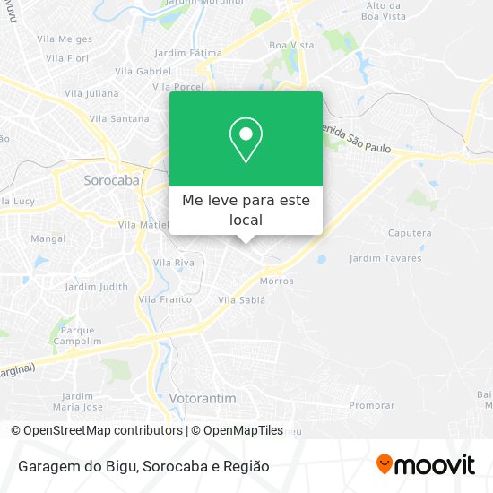 Garagem do Bigu mapa