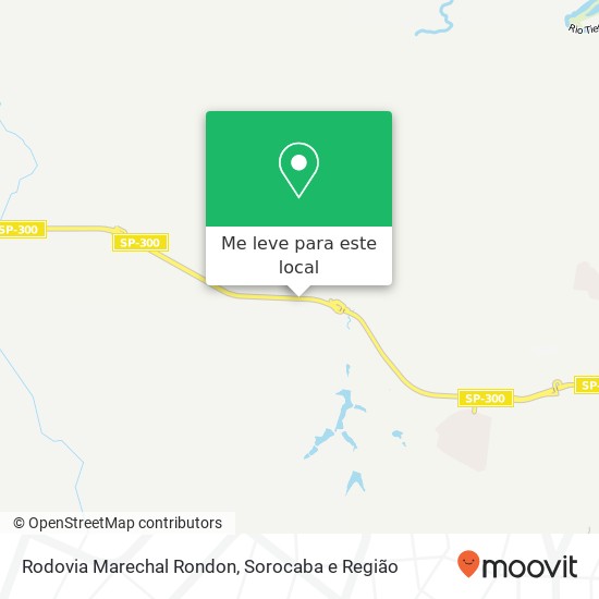 Rodovia Marechal Rondon mapa