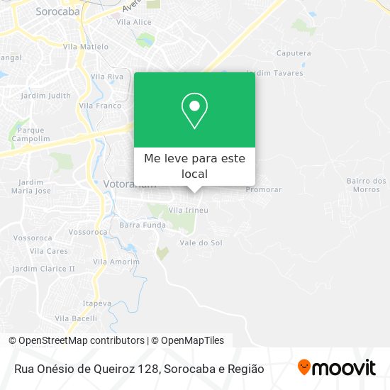 Rua Onésio de Queiroz 128 mapa