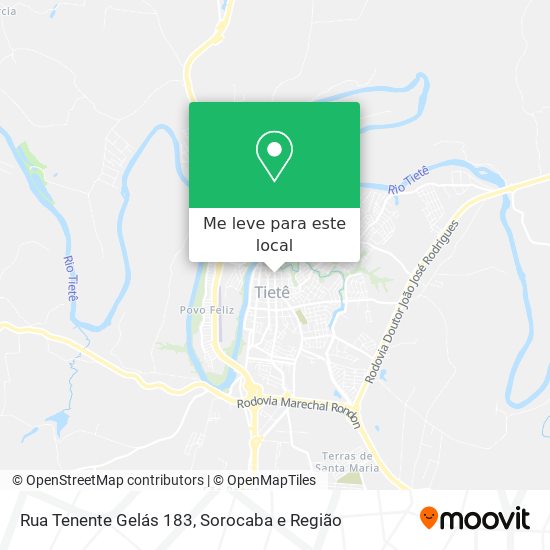 Rua Tenente Gelás 183 mapa