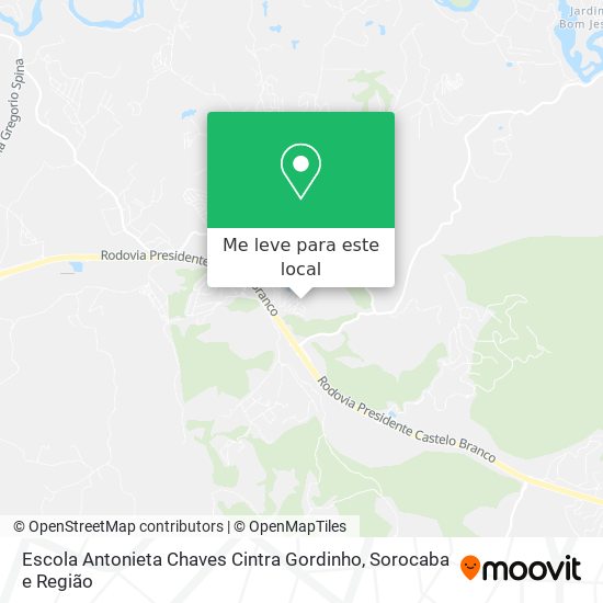 Escola Antonieta Chaves Cintra Gordinho mapa