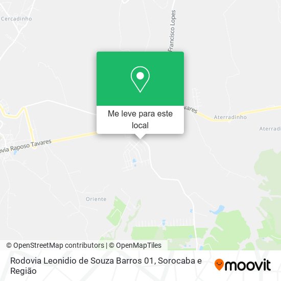 Rodovia Leonidio de Souza Barros 01 mapa