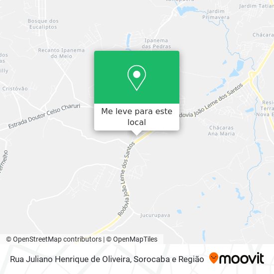 Rua Juliano Henrique de Oliveira mapa