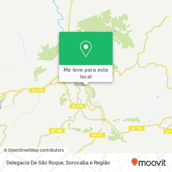 Delegacia De São Roque mapa