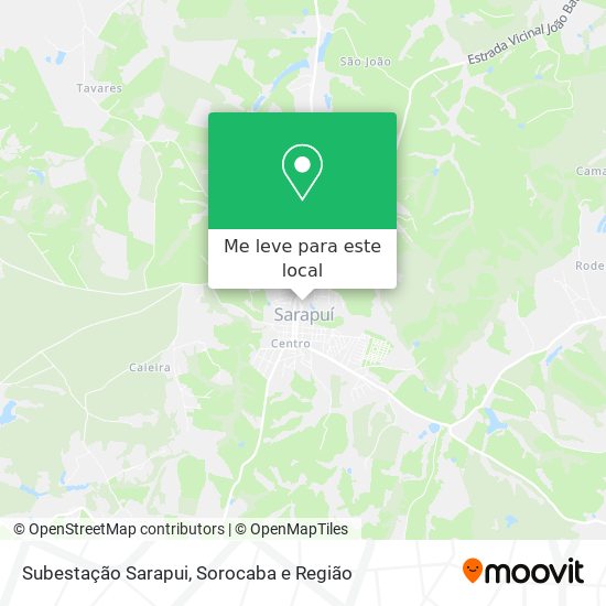 Subestação Sarapui mapa