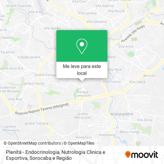 Plenitá - Endocrinologia, Nutrologia Clinica e Esportiva mapa