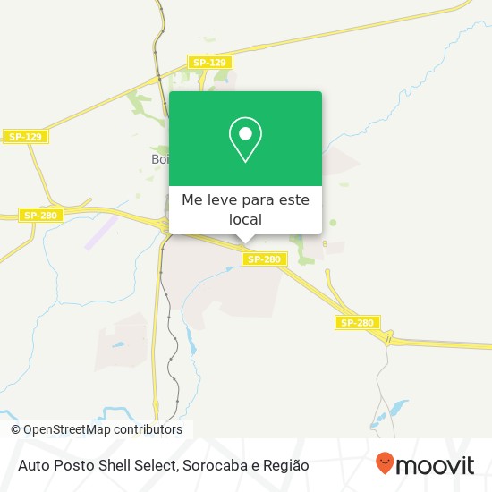 Auto Posto Shell Select mapa