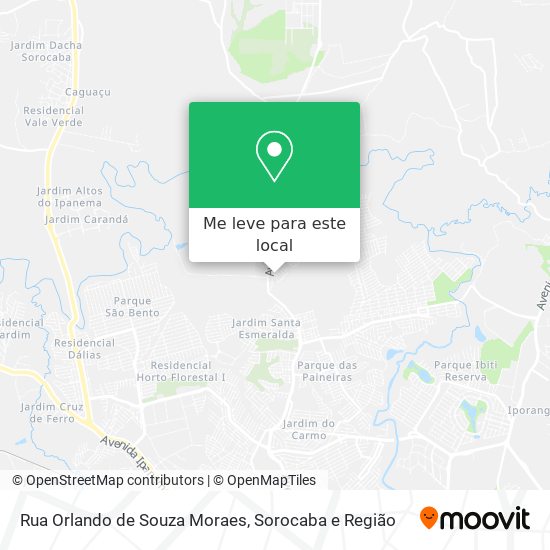 Rua Orlando de Souza Moraes mapa