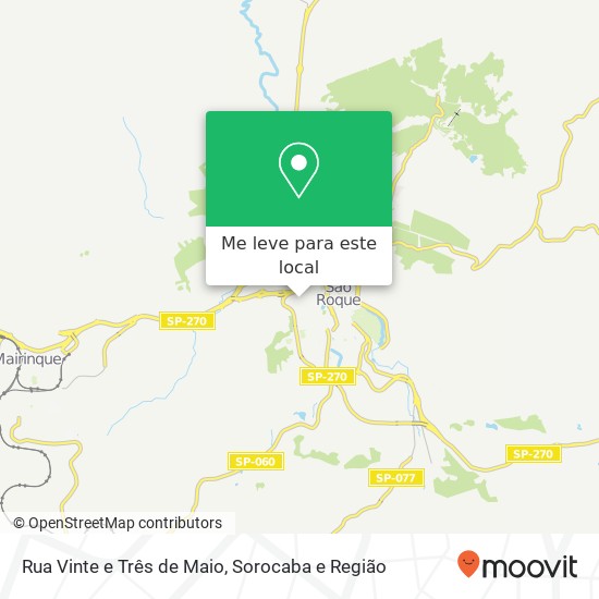 Rua Vinte e Três de Maio mapa