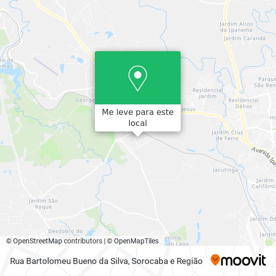 Rua Bartolomeu Bueno da Silva mapa