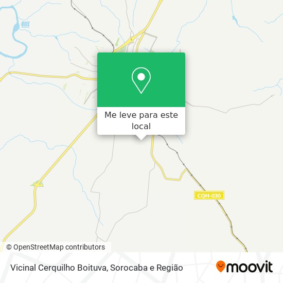 Vicinal Cerquilho Boituva mapa