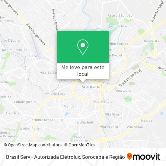 Brasil Serv - Autorizada Eletrolux mapa