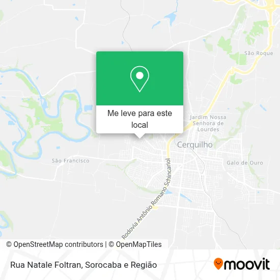 Rua Natale Foltran mapa
