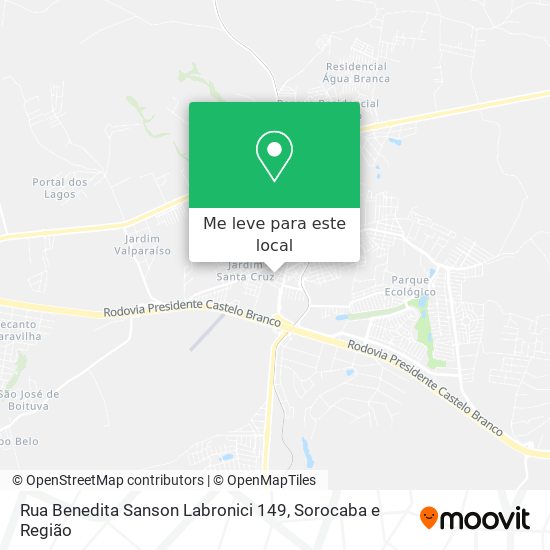 Rua Benedita Sanson Labronici 149 mapa